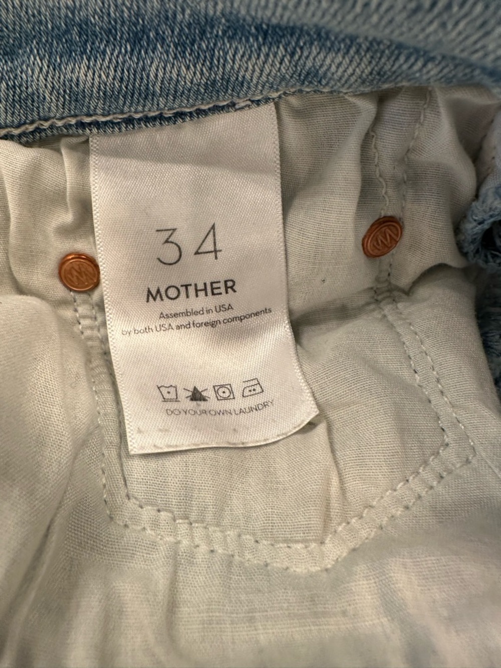 MOTHER The Rambler Ankle Breaking Out Jeans 34 - Picture 7 of 7